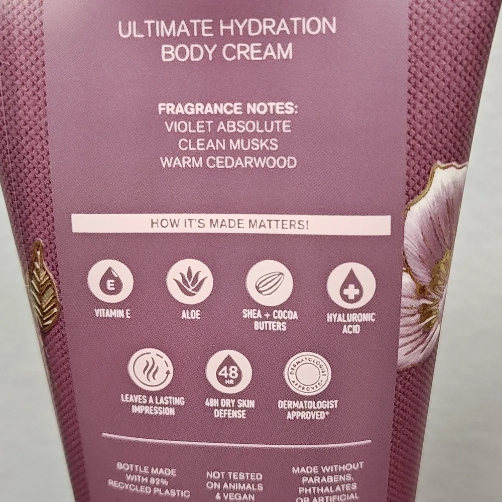 Bath & Body Works VERY VIOLET 3 Piece Body Care Bundle Set
